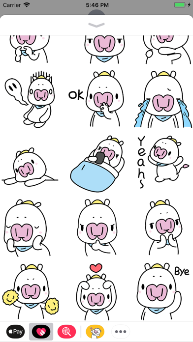 Sunny Pig Animated Stickers screenshot 2