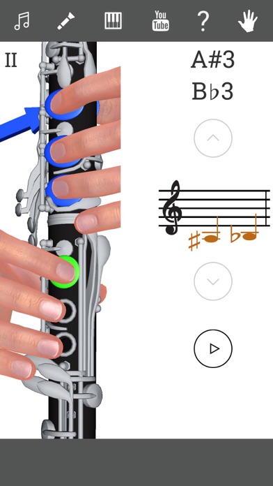 3D Clarinet Fingering Chart screenshot 2