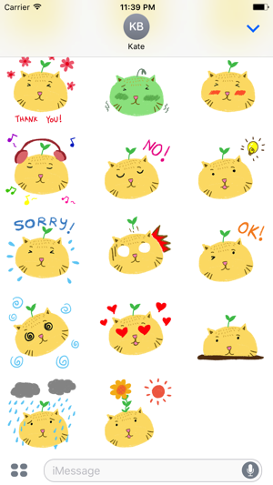 Animated Cat Heads Emoji Sticker Pack for iMessage(圖2)-速報App