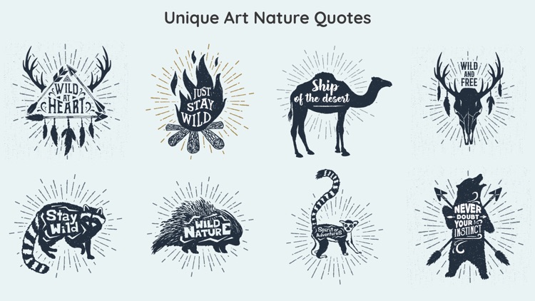 Ink Wildlife Quote Sticker App