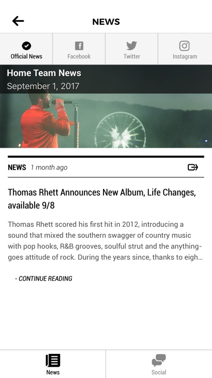 Thomas Rhett's: Home Team App screenshot-3