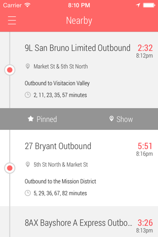 Muni Watch Transit App screenshot 2