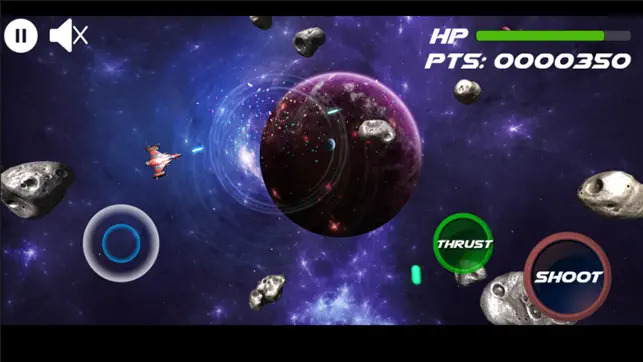 Asteroids Shooter 3D, game for IOS