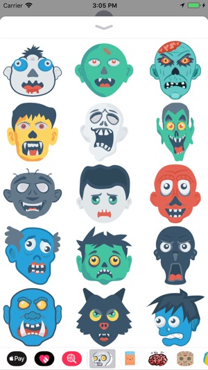 Zombie Faces Stickers(圖2)-速報App