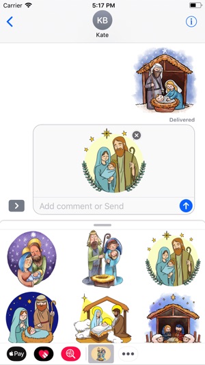 Cozy Nativity Scene Stickers(圖2)-速報App