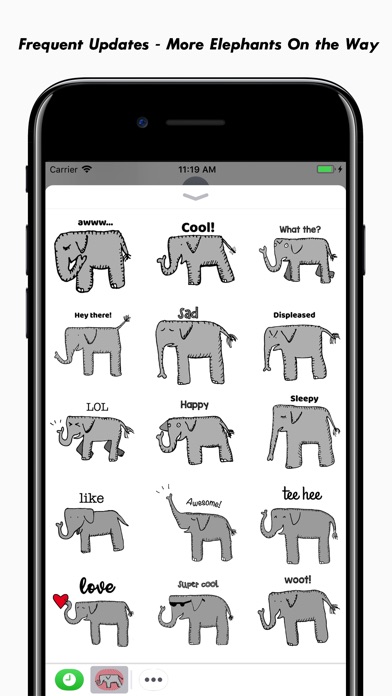 Happy Elephant Stickers screenshot 2