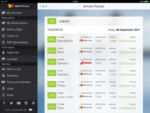 Air Portugal for iPad screenshot 3