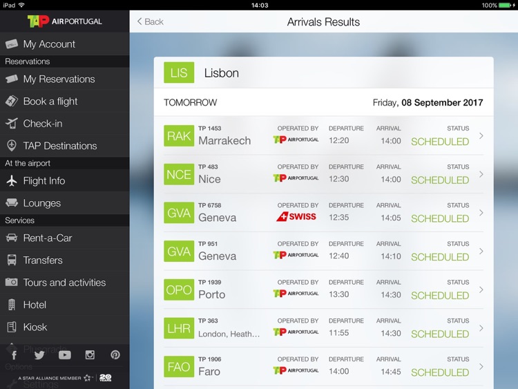 Air Portugal for iPad
