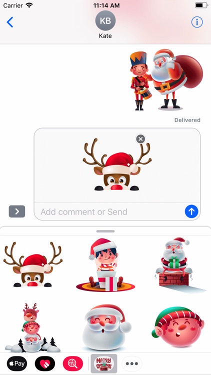 Hey Merry Christmas Stickers