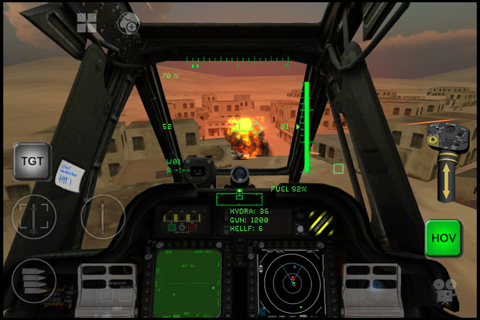 Apache 3D Sim Flight Simulator screenshot 2