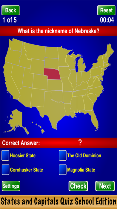 How to cancel & delete States and Capitals Quiz School Edition from iphone & ipad 4