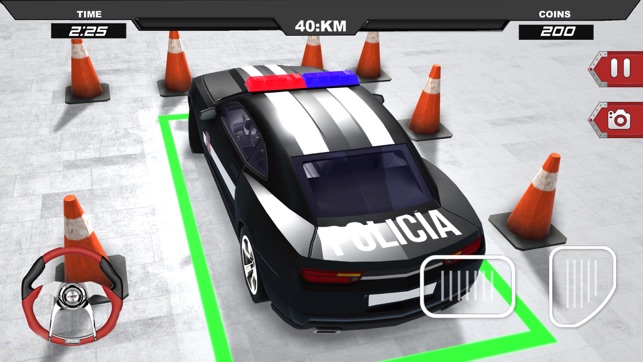 Police Car Parking Simulator: Driving School Game(圖3)-速報App