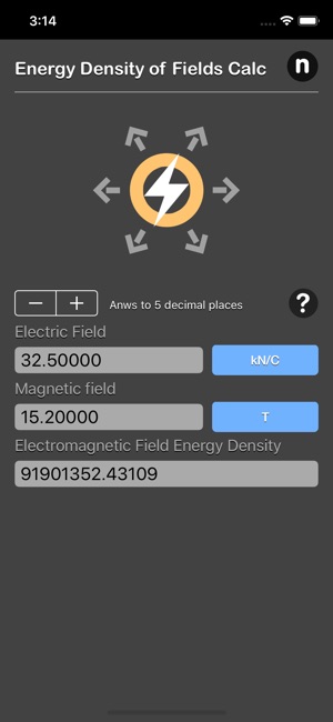 Energy Density of Fields Calc(圖5)-速報App