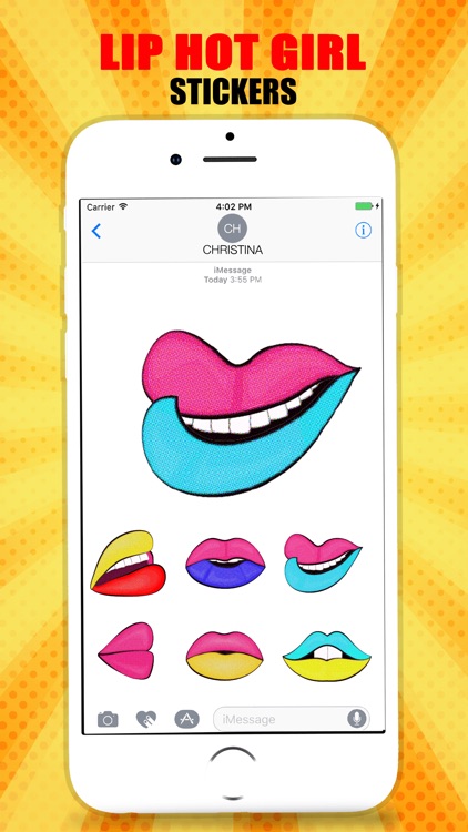 Hot Girl Lips Sticker