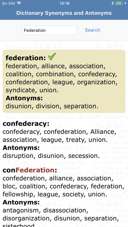 Dictionary Synonyms Antonyms