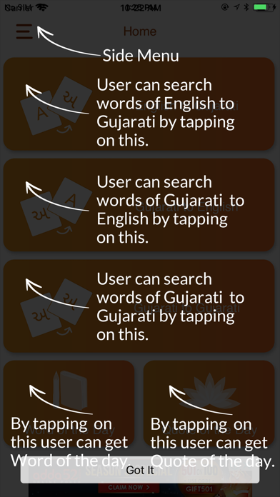 How to cancel & delete Gujaratilexicon Dictionary from iphone & ipad 2