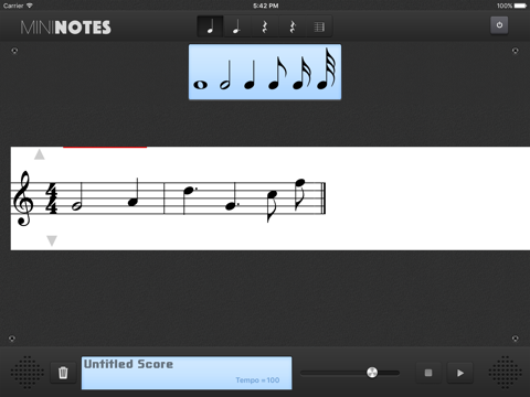 MiniNotes Music Notation screenshot 3