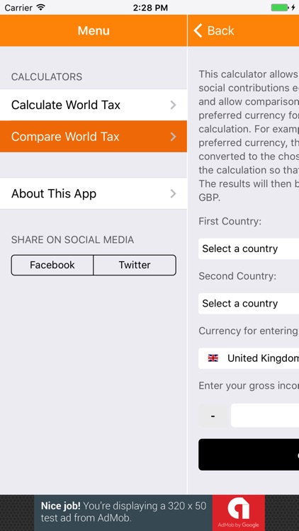 World Tax Calculator