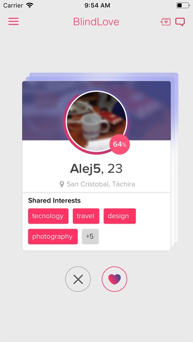 BlindLove App screenshot 4