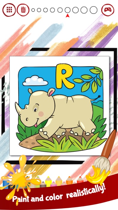 Animals alphabet Coloring Book screenshot 2