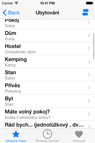 Useful Czech Croatian phrases screenshot 3