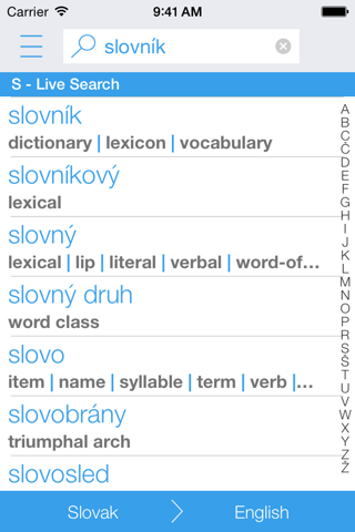 Dictionary Slovak English screenshot 2