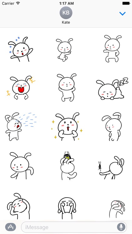 Tom the Funny Bunny Stickers