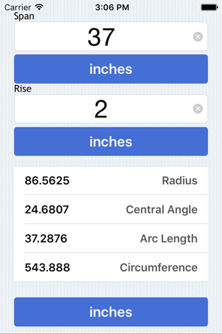 Radius Calculator - náhled