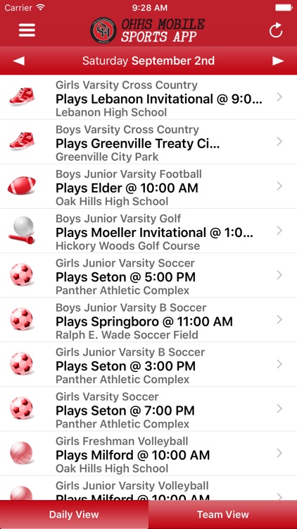 Oak Hills High School Mobile Sports