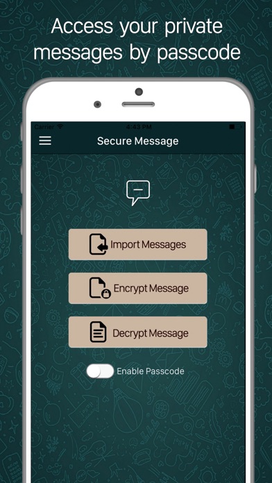 Encrypted Text Chat Locker App screenshot 2