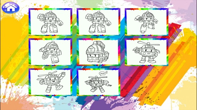 Robot car Police Coloring page(圖3)-速報App