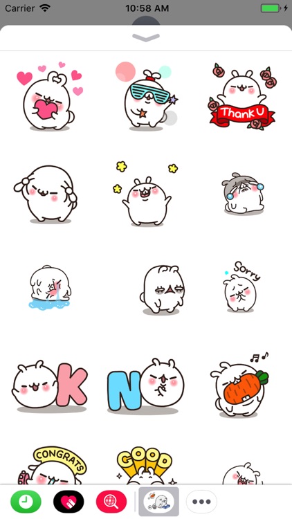 Animated Cat and Bunny Sticker