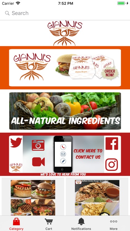 Gianni's Chicken Burgers