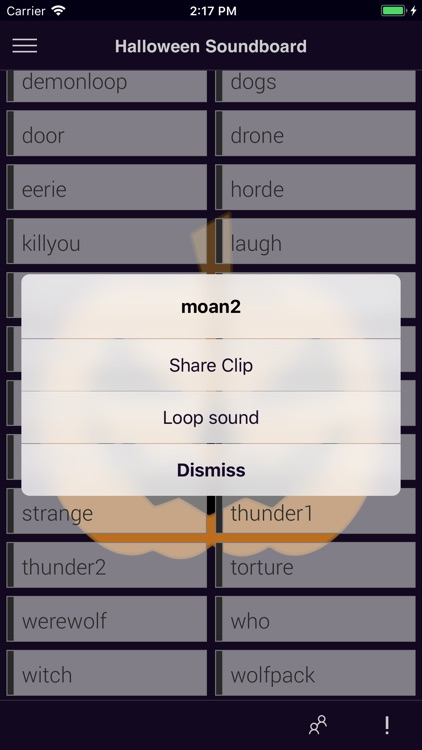 Halloween Soundboard App