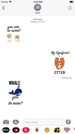 Cute puns punny sticker pack