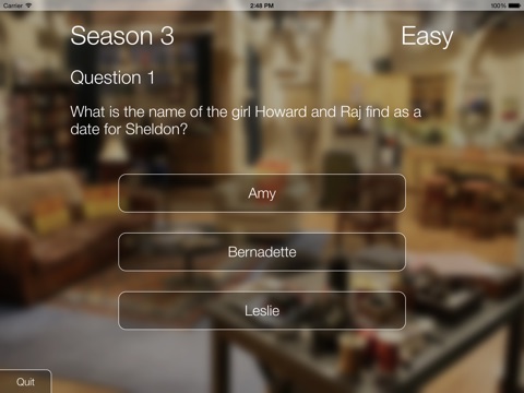 Trivia Quiz - Big Bang Theory Edition screenshot 3