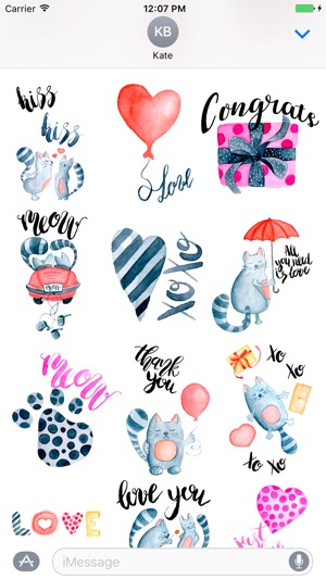 Love Cats Couple Stickers Pack(圖1)-速報App