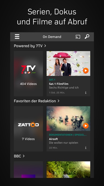 Zattoo - TV Streaming