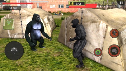 Ape Vs Ninja Assassin Fighting screenshot 2