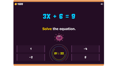 Solving Equations (integers) screenshot 4