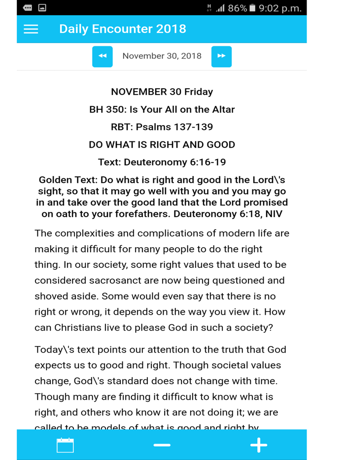 Daily Encounter 2018