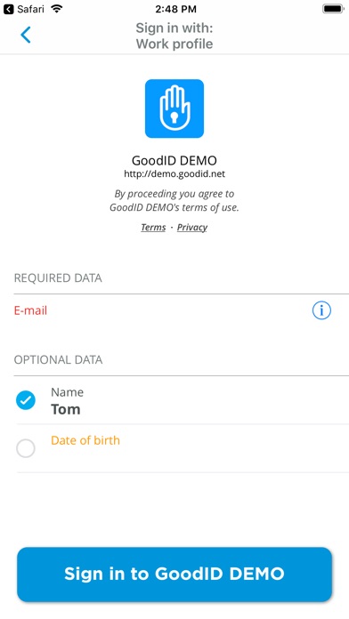 GOODID - THE IDENTITY WALLET 1.1.10 IOS