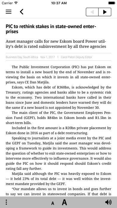 Business Day E-Edition screenshot 3