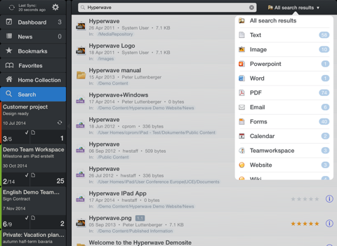 Hyperwave Team Workspace screenshot 4