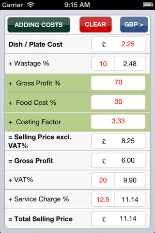 Food costing (made simple) screenshot 3