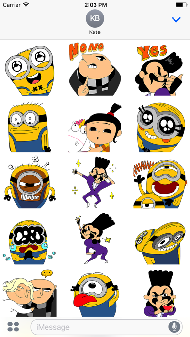 How to cancel & delete Despicable Me 3 x Momo Wang Stickers from iphone & ipad 1