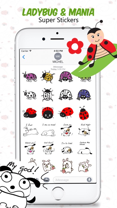 Ladybug Beetle Stickers screenshot 3