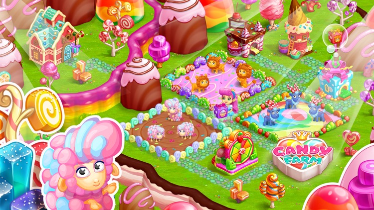 Candy Farm and Magic cake town screenshot-5