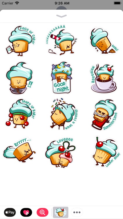 Cupcake Adventures Stickers