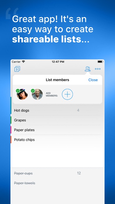 buy me a pie grocery list app price drops